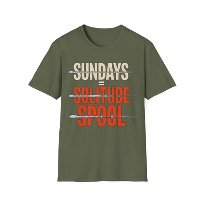 Sundays = solitude spool T-shirt
