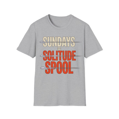 Sundays = solitude spool T-shirt