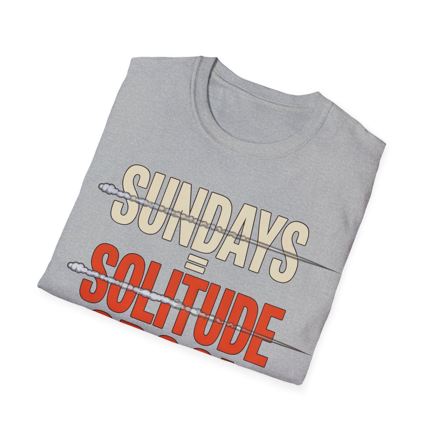 Sundays = solitude spool T-shirt
