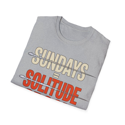 Sundays = solitude spool T-shirt
