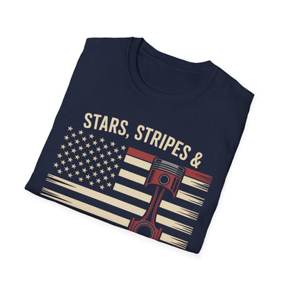 Stars stripe and rod knock T-shirt