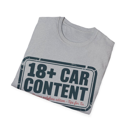 18+ car content T-shirt