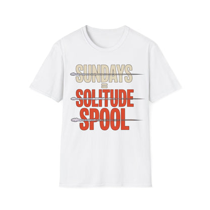 Sundays = solitude spool T-shirt