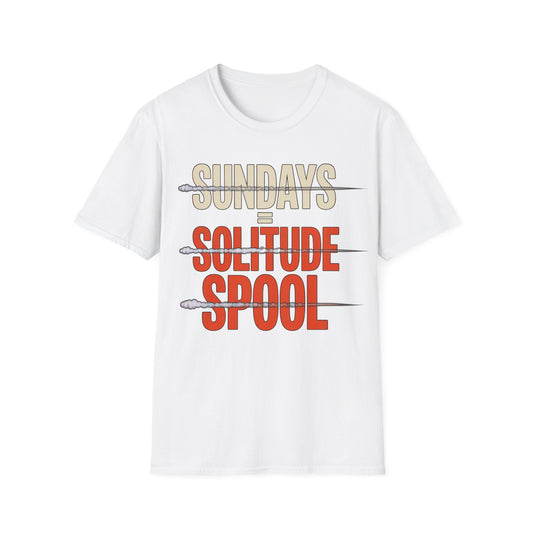 Sundays = solitude spool T-shirt