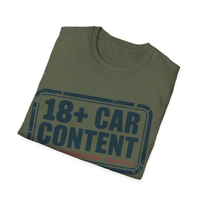 18+ car content T-shirt
