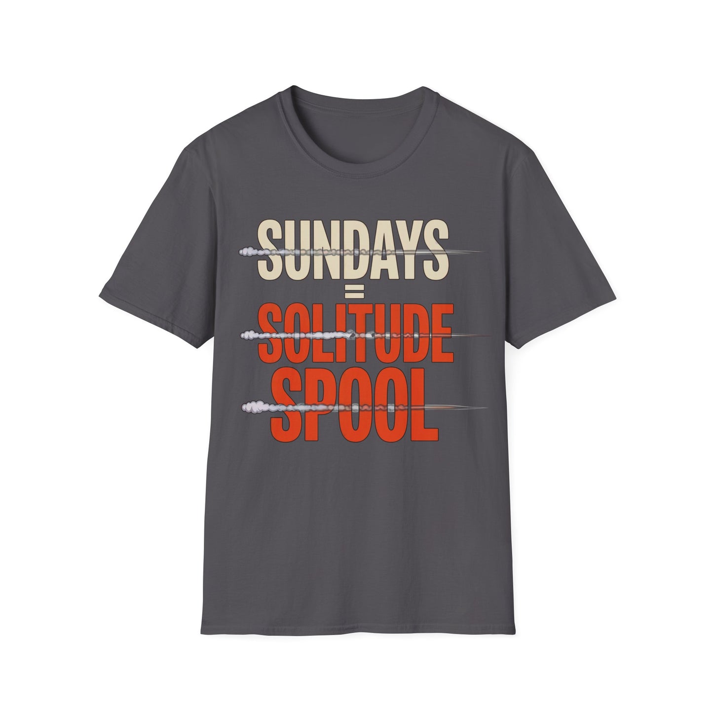 Sundays = solitude spool T-shirt
