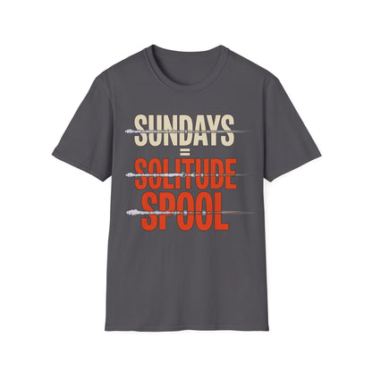 Sundays = solitude spool T-shirt