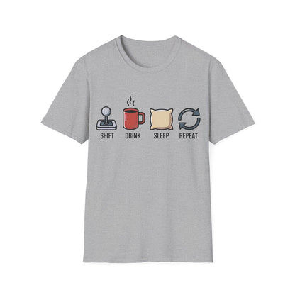 Shift drink sleep repeat T-shirt