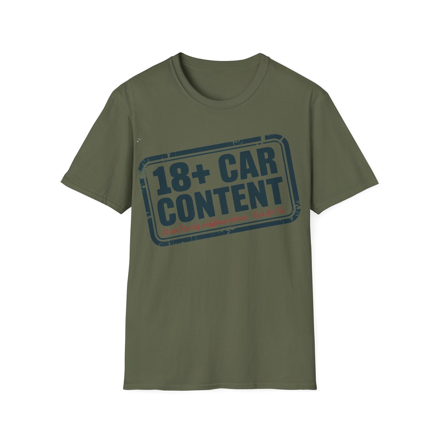 18+ car content T-shirt