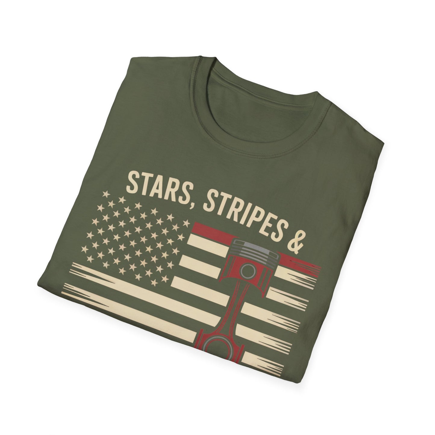 Stars stripe and rod knock T-shirt
