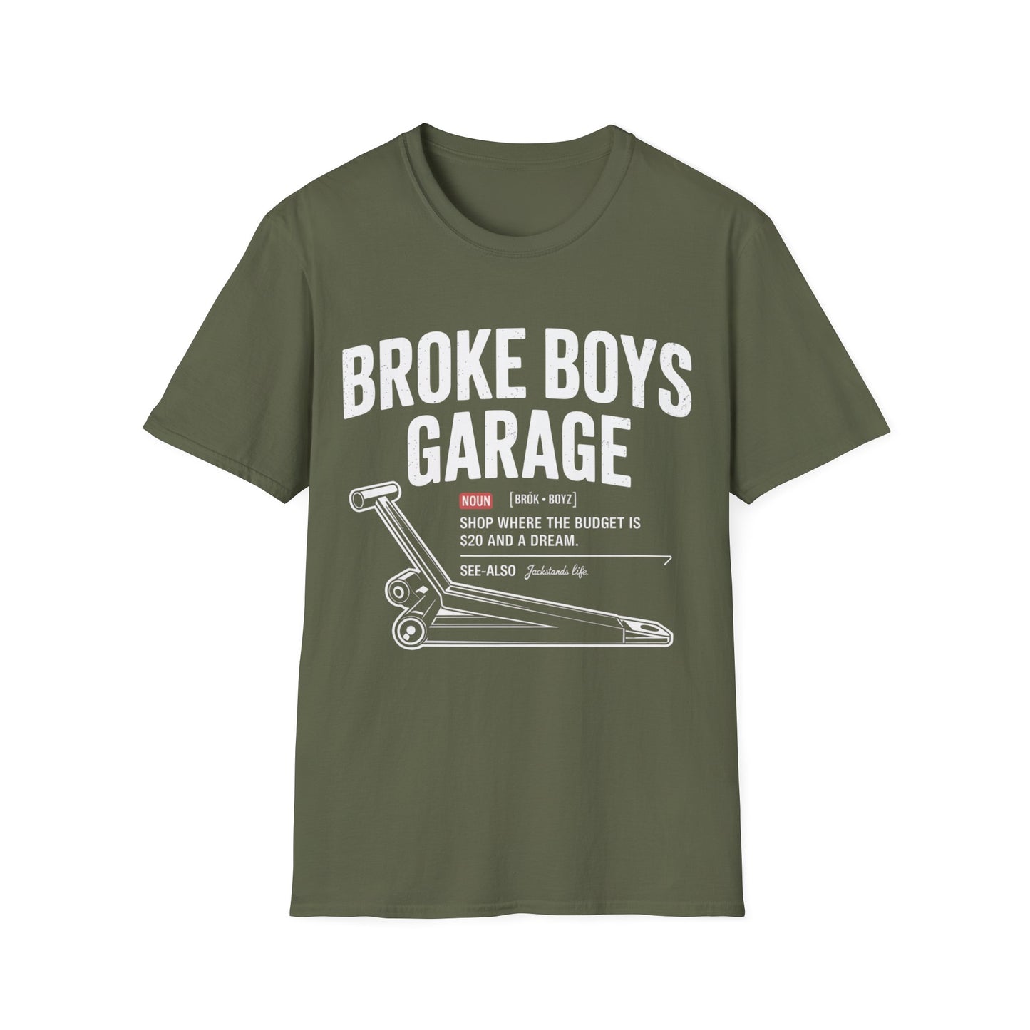 Broke boys garage T-shirt