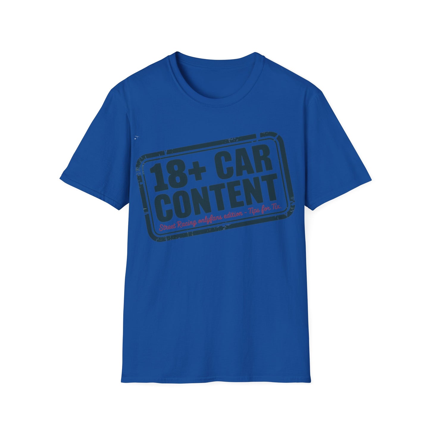 18+ car content T-shirt