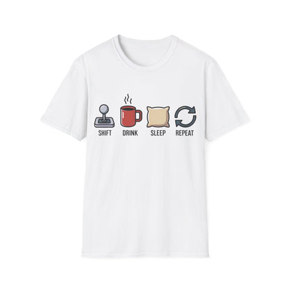 Shift drink sleep repeat T-shirt