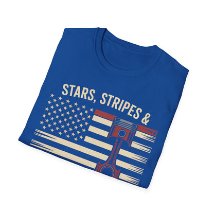 Stars stripe and rod knock T-shirt