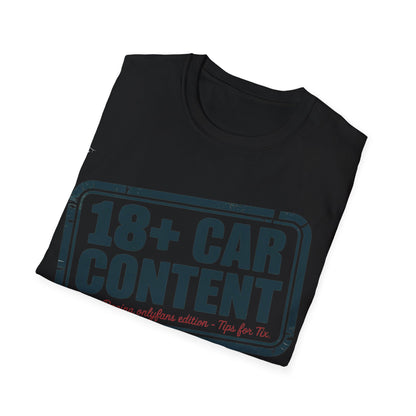 18+ car content T-shirt