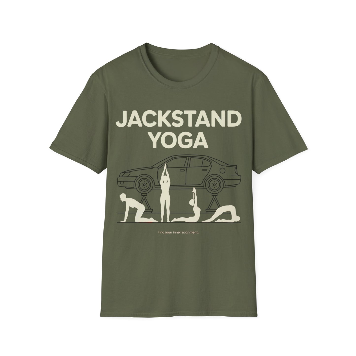 Jackstands yoga T-shirt