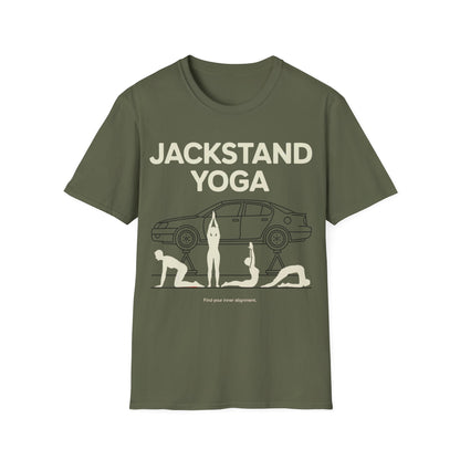 Jackstands yoga T-shirt