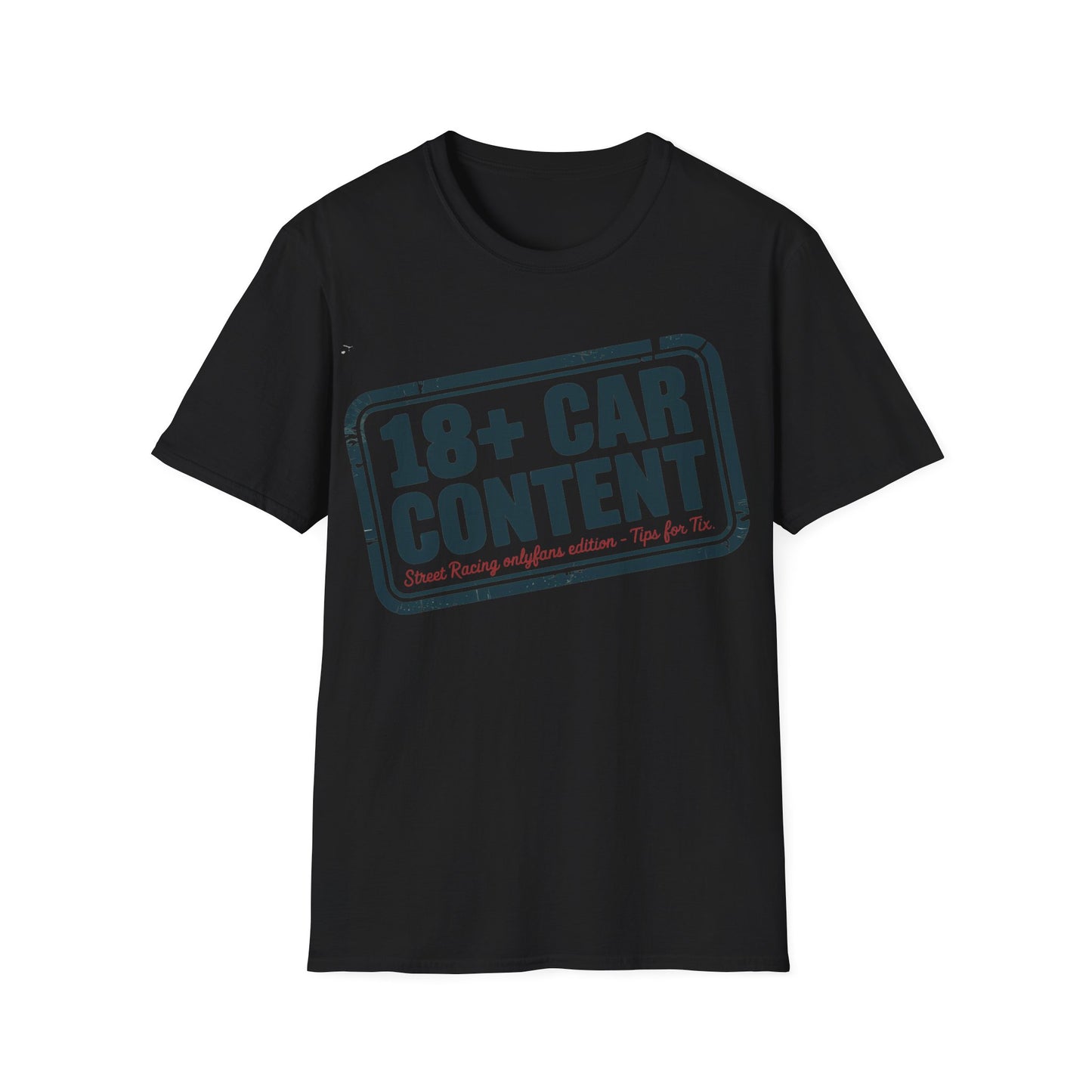 18+ car content T-shirt