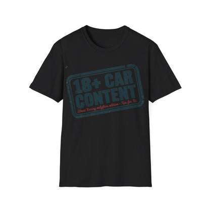 18+ car content T-shirt
