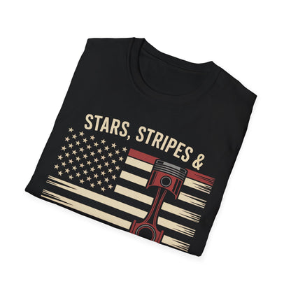 Stars stripe and rod knock T-shirt
