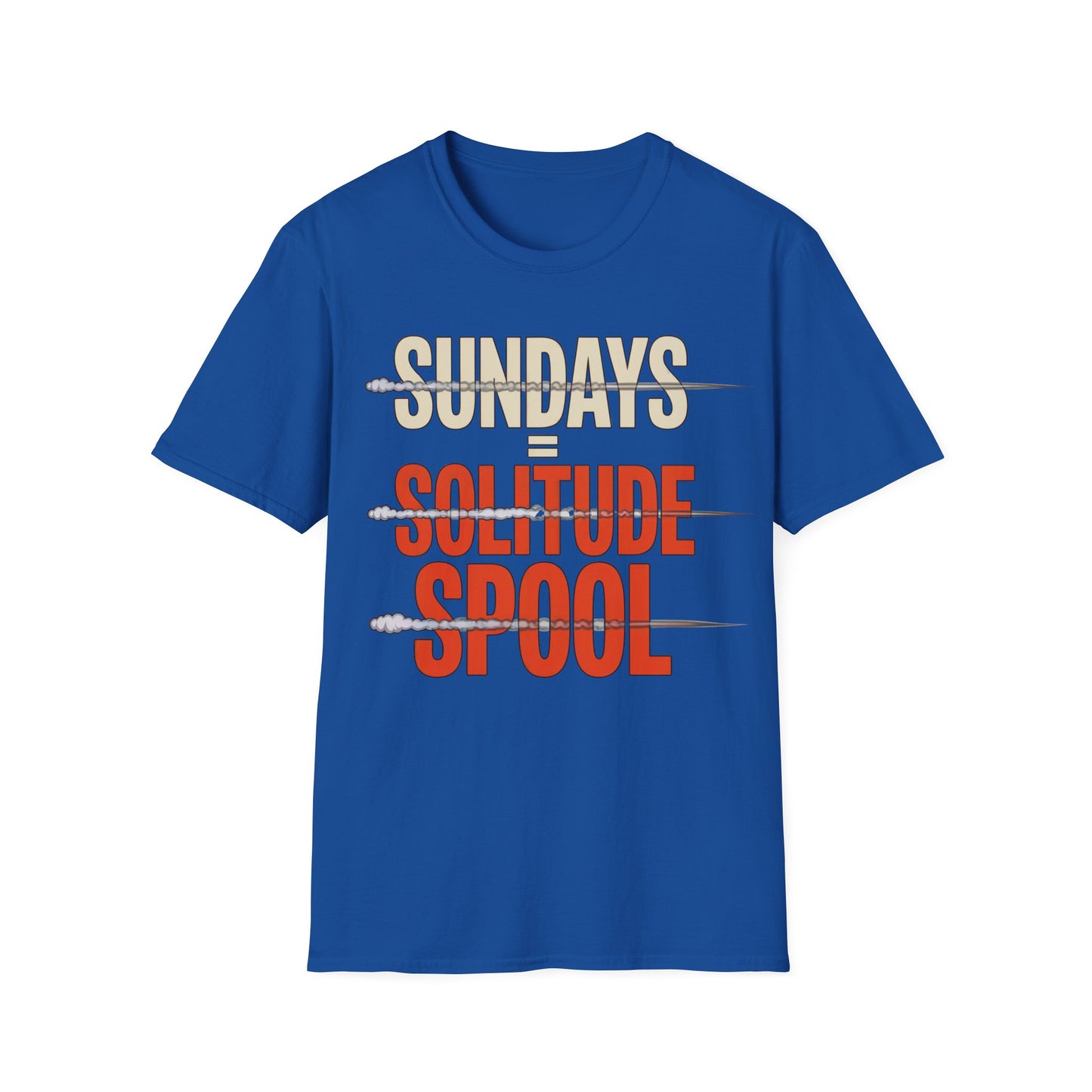 Sundays = solitude spool T-shirt