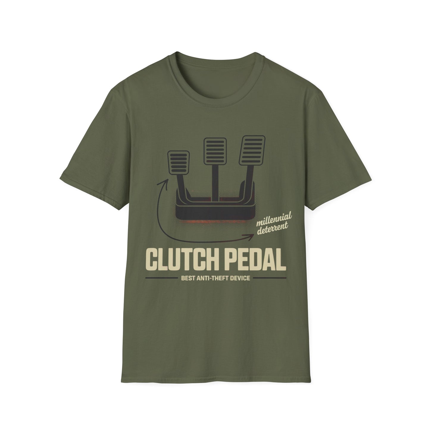 Clutch pedal anti theft2 T-shirt