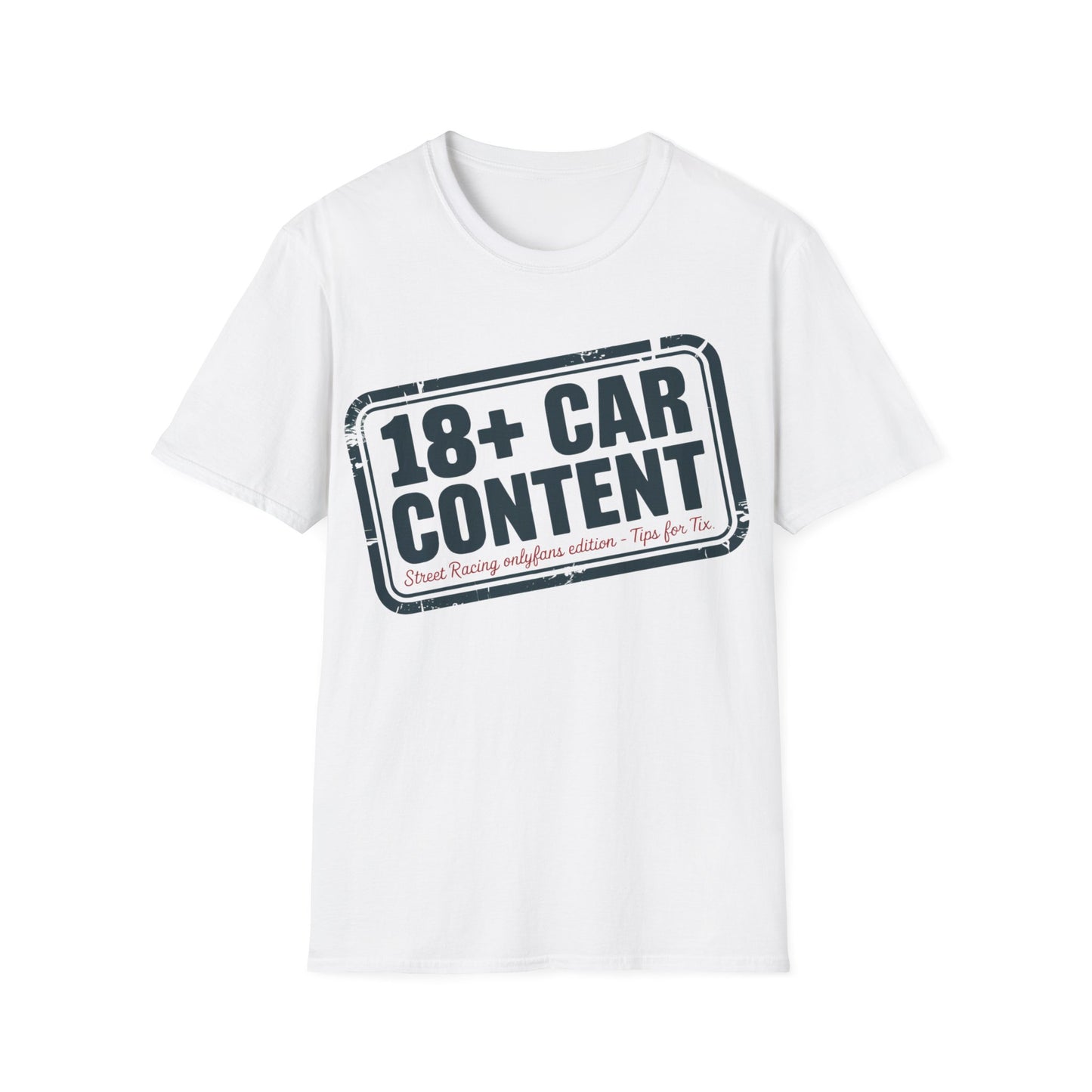 18+ car content T-shirt