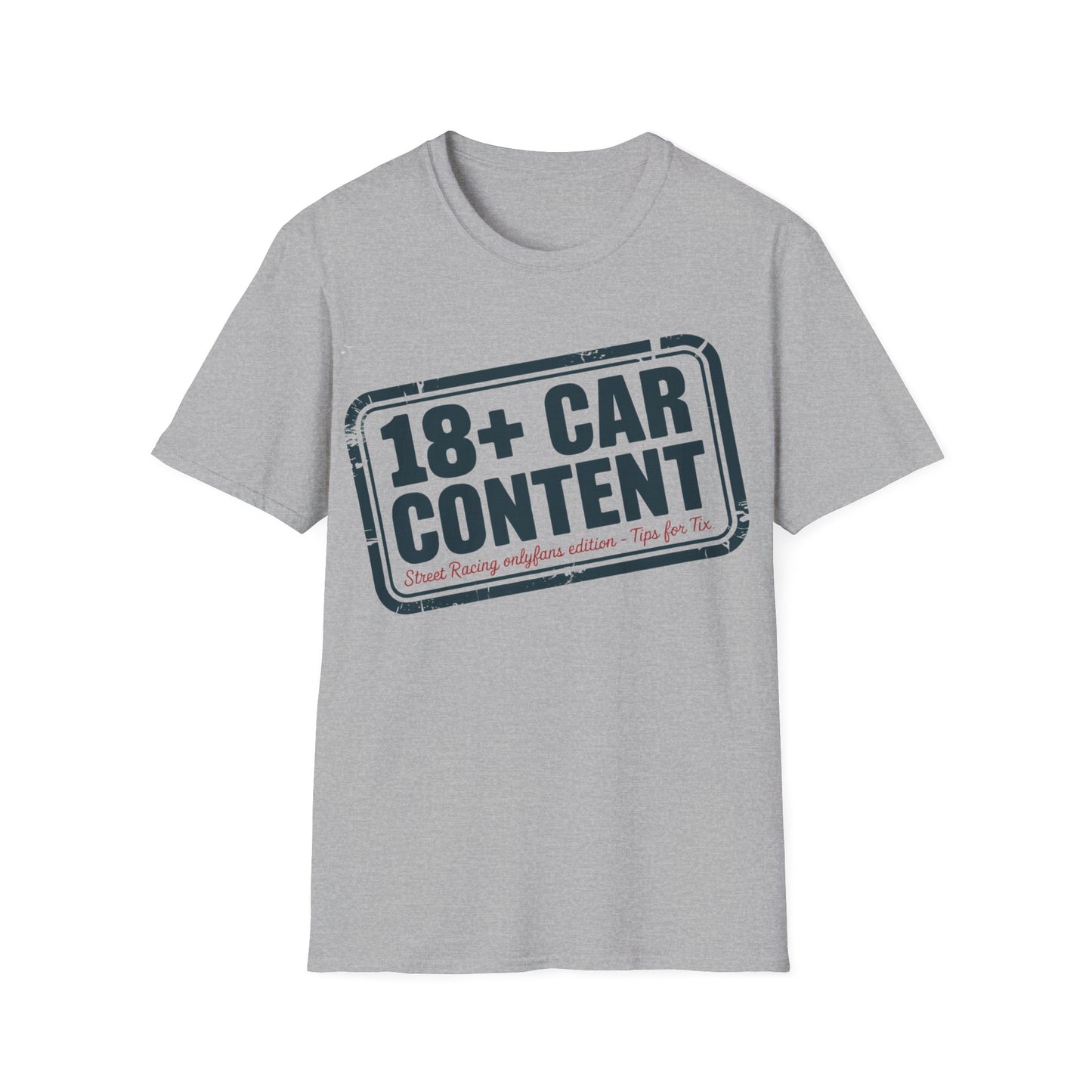 18+ car content T-shirt