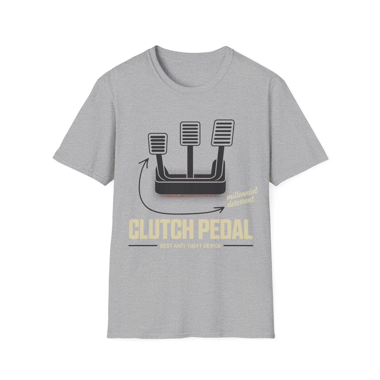 Clutch pedal anti theft2 T-shirt