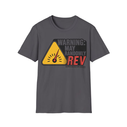 Warning may randomly REV T-shirt
