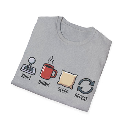 Shift drink sleep repeat T-shirt