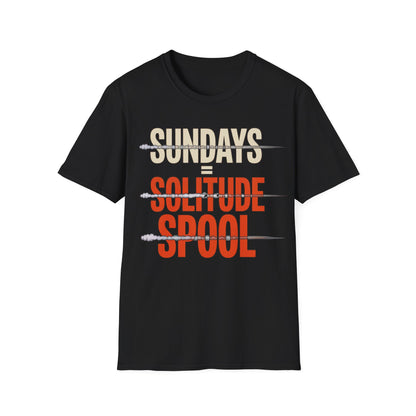 Sundays = solitude spool T-shirt