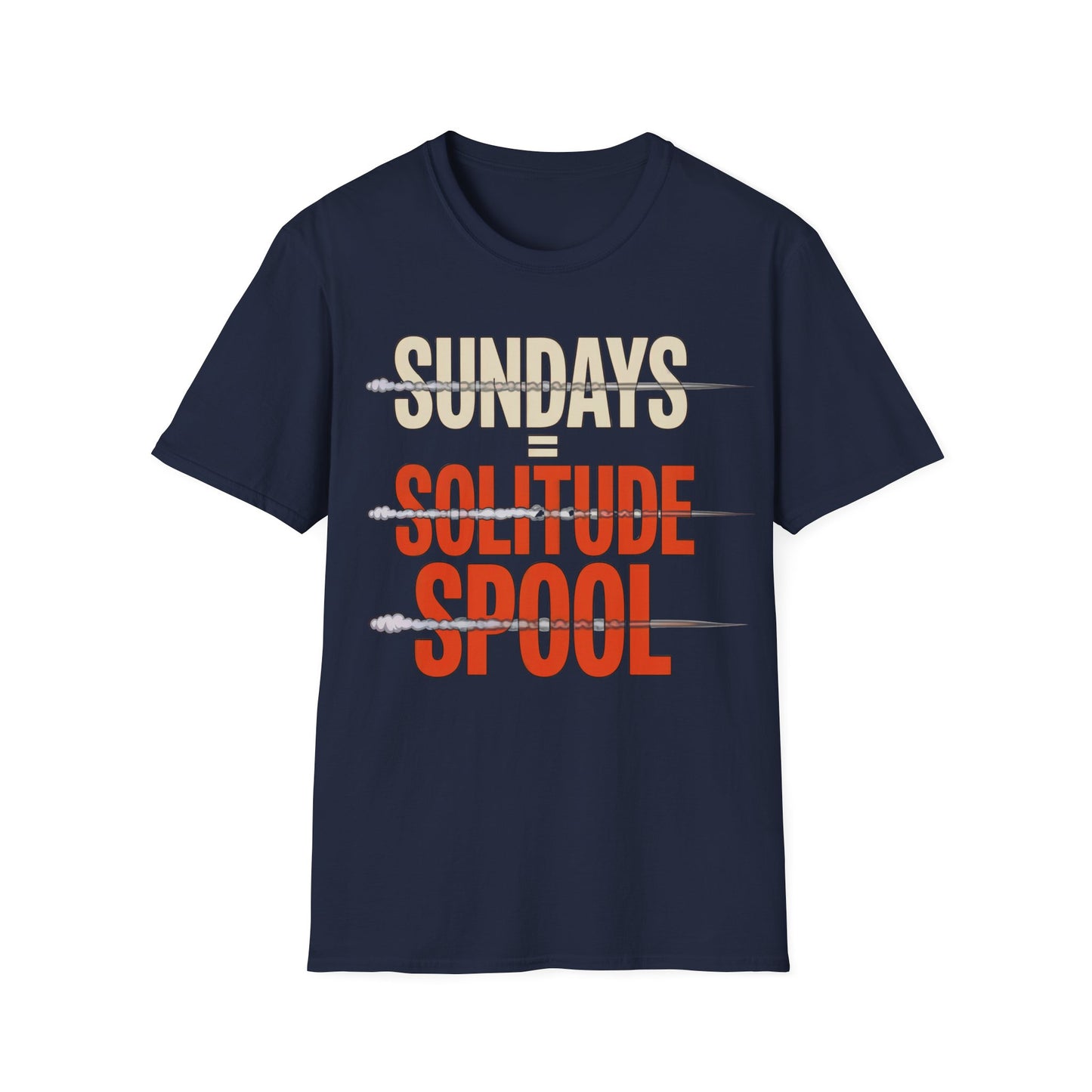 Sundays = solitude spool T-shirt