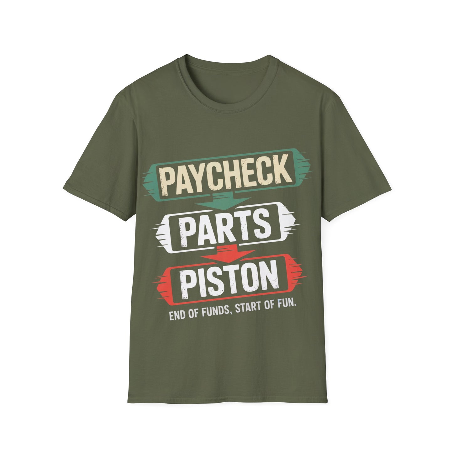 Paycheck parts piston  T-shirt